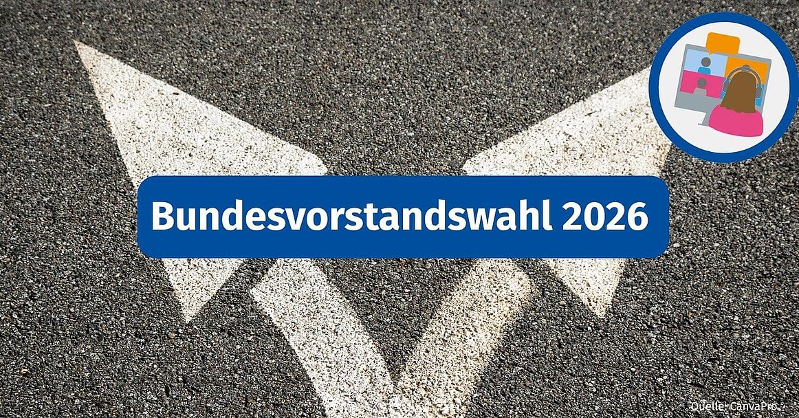 Zwei gezeichnete Pfeile auf der Straße