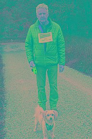 Spaziergang mit dem Hund beim muko.move 2023