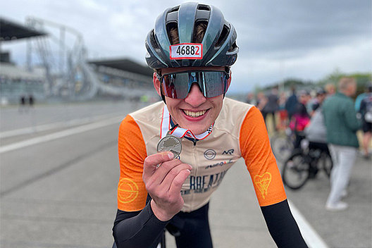 Stolzer Finisher: Noah. Foto: Lindner/BR. Stolzer Finisher: Noah. Foto: Lindner/BR.