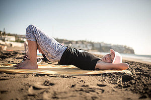 Sport am Strand gehört zum Angebot der Klimamaßnahmen