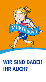 Icon, Vorlage für Instagram-Story zum MUKOmove (Text: Ich bin dabei! Du auch?)