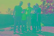 Eine Familie macht beim muko.move  2023 mit. 