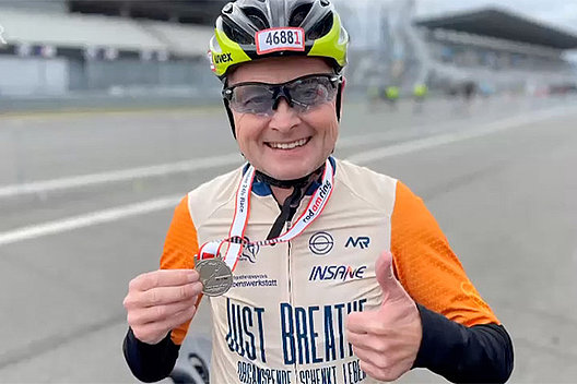 Stolzer Finisher: Reiner. Foto: Lindner/BR. Stolzer Finisher: Reiner. Foto: Lindner/BR.