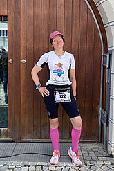 Läuferin mit muko.move-T-Shirt