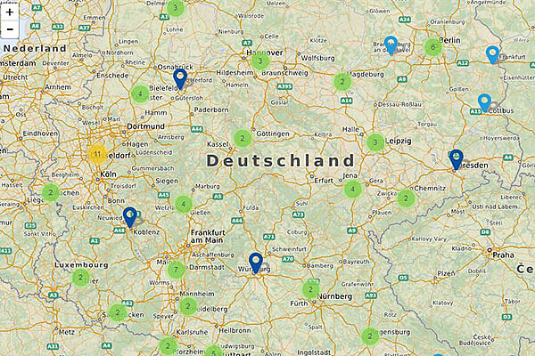 Auf der Internetseite des Mukoviszidose e.V. finden Sie die Adressen von Studienzentren in Deutschland. 